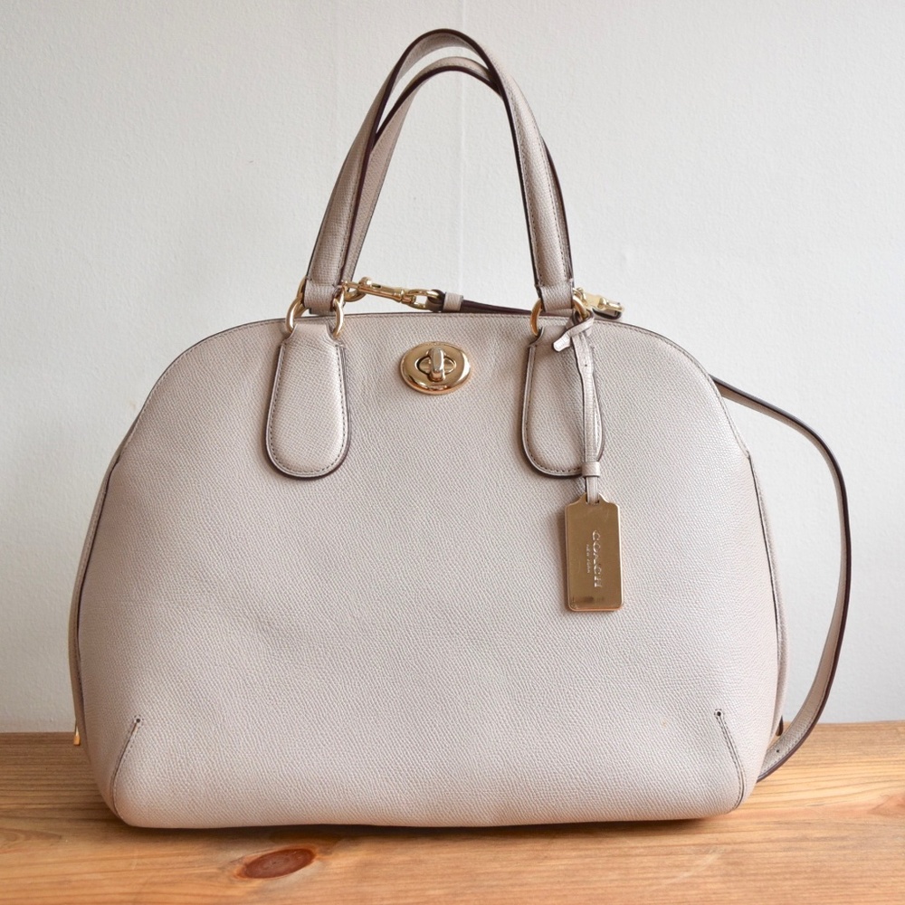 Coach Bag Cream Bowling Bag